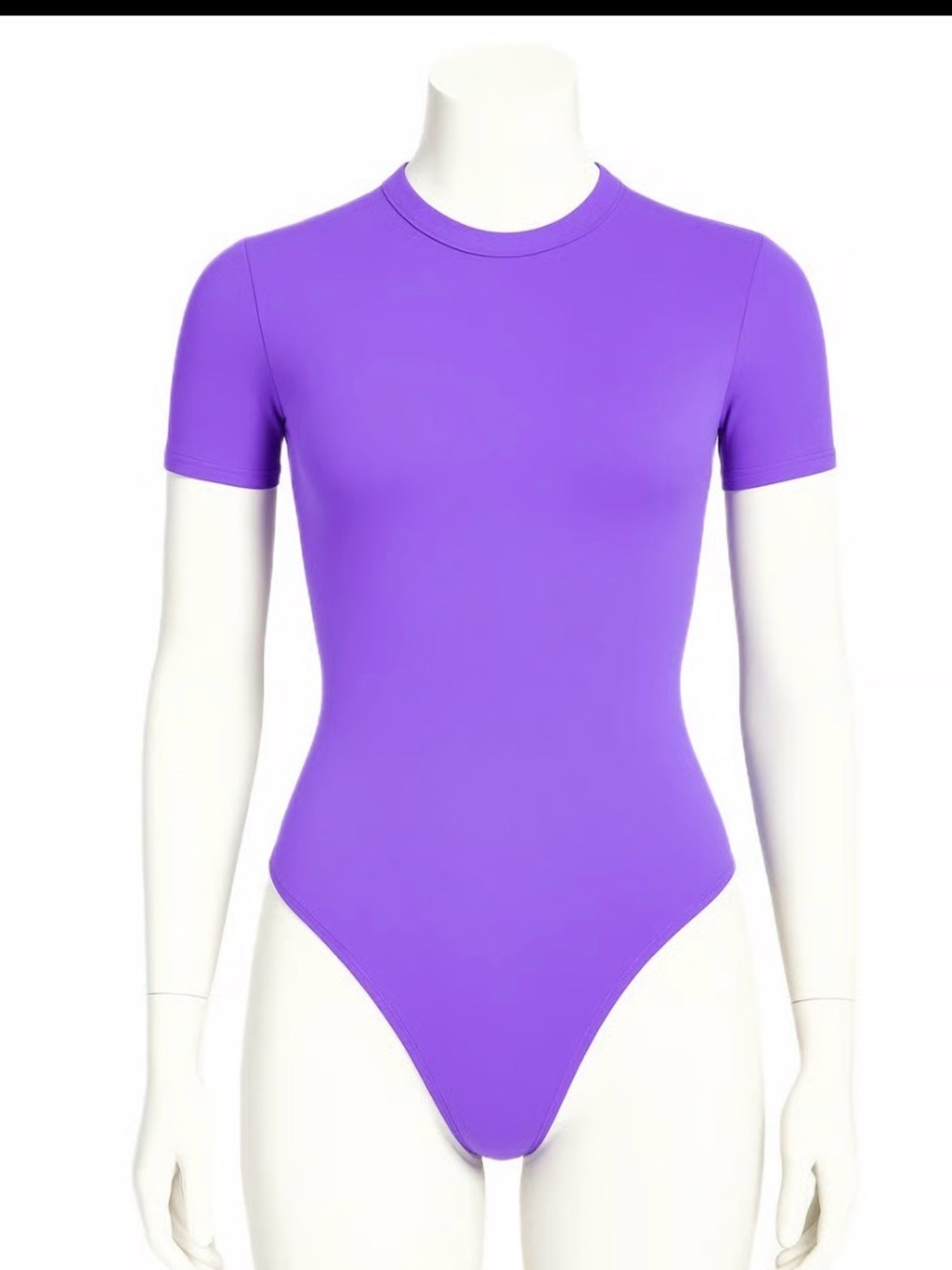 SKIMS Purple Short-Sleeve Bodysuit